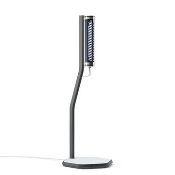 Lampadaire BODOM de Sammode, Charbon finition pétrole