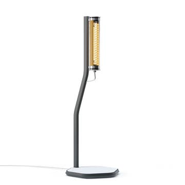 Lampadaire BODOM de Sammode, Charbon finition laiton