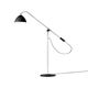 Lampadaire BESTLITE BL4, Structure chrome, Noir