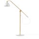 Lampadaire BESTLITE BL4, Structure laiton, Blanc mat