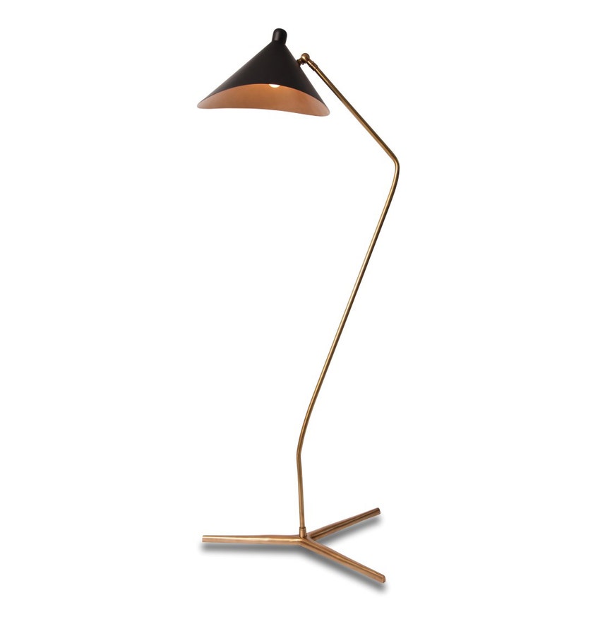 Lampadaire DINO de Gong, Noir
