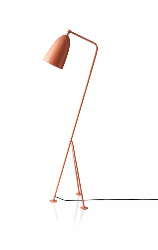 Lampadaire Gräshoppa de Gubi, Rouge vintage Lampadaire Gräshoppa de Gubi, Rouge vintage