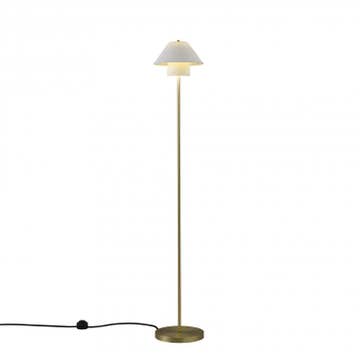 Lampadaire OXFORD DOUBLE d'Original BTC, Laiton satiné