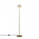 Lampadaire OXFORD DOUBLE d'Original BTC, Laiton satiné