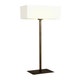 Lampadaire PARK LANE, Structure bronze, Abat-jour blanc