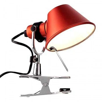 Applique TOLOMEO MICRO PINZA HALO de Artemide, Rouge