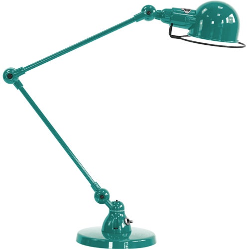 Lampe de bureau SIGNAL SI333 de Jieldé, Bleu d'eau Lampe de bureau SIGNAL SI333 de Jieldé, Bleu d'eau