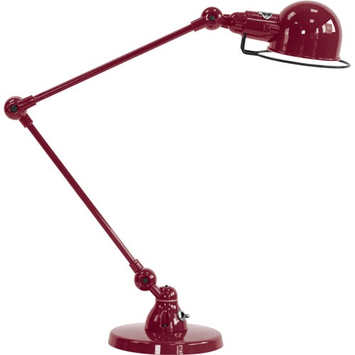 Lampe de bureau SIGNAL SI333 de Jieldé, Bourgogne Lampe de bureau SIGNAL SI333 de Jieldé, Bourgogne