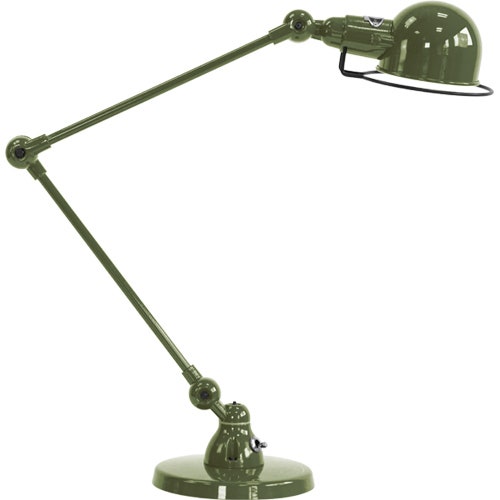 Lampe de bureau SIGNAL SI333 de Jieldé, Vert olive Lampe de bureau SIGNAL SI333 de Jieldé, Vert olive