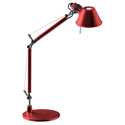 Lampe à poser TOLOMEO MICRO d'Artemide, Rouge Lampe à poser TOLOMEO MICRO d'Artemide, Rouge