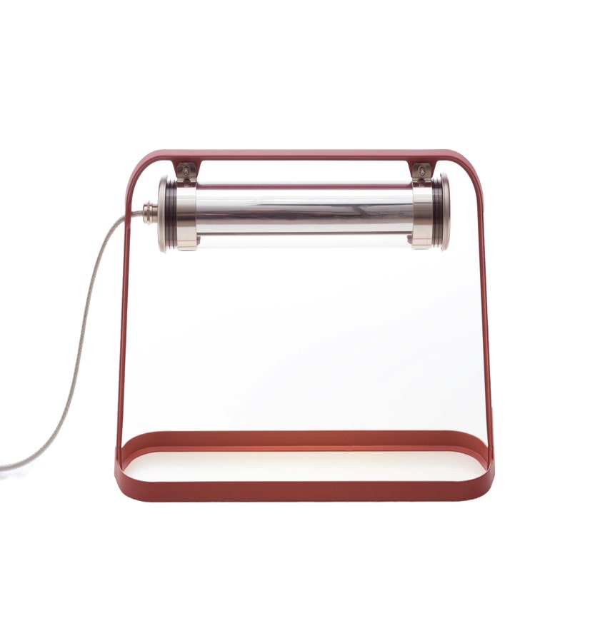 Lampe à poser ASTRUP de Sammode, Marsala intérieur argent