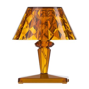 Lampe à poser BATTERY de Kartell, Ambre