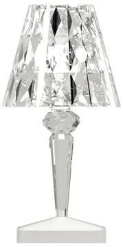 Lampe à poser BATTERY de Kartell, Cristal Lampe à poser BATTERY de Kartell, Cristal