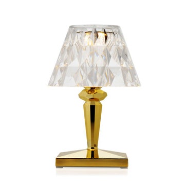 Lampe à poser BATTERY métallisée de Kartell, Or