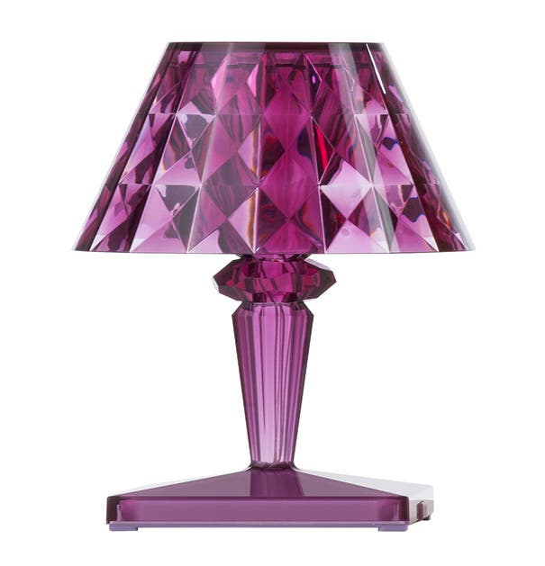 Lampe à poser BATTERY de Kartell, Prune