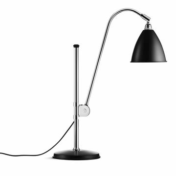 Lampe à poser BESTLITE BL1 de Gubi, Structure chrome, Noir