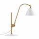 Lampe à poser BESTLITE BL1, Structure laiton, Blanc mat