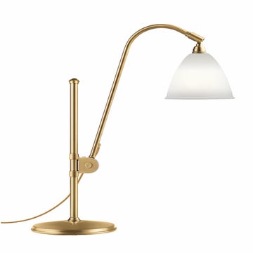 Lampe à poser BESTLITE BL1 de Gubi, Structure laiton, Bone china