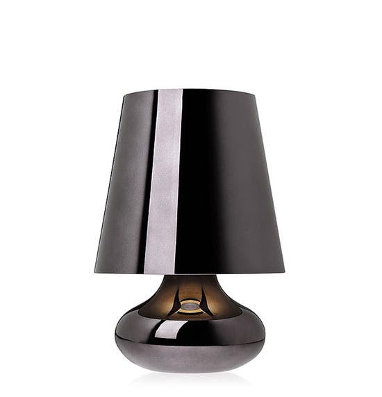 Lampe à poser CINDY de Kartell, Gris Canon De Fusil