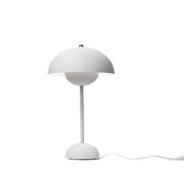 Lampe à poser FLOWERPOT VP3 de &Tradition, Gris clair mat