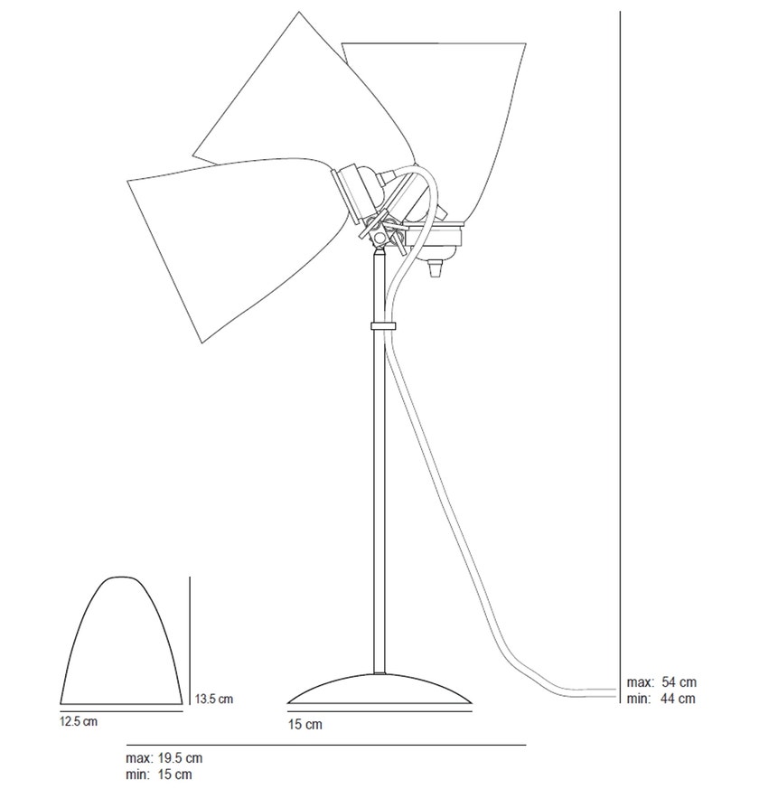 Lampe à poser HECTOR d'Original BTC, Aluminium