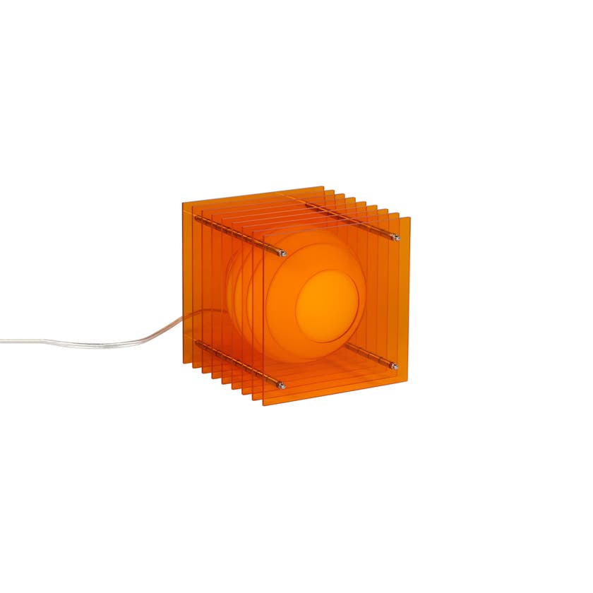 Lampe à poser LOP Small Squarre Orange Lampe à poser LOP Small Squarre Orange