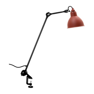 Lampe architecte N°201 de DCW, Rouge, Abat-jour rond