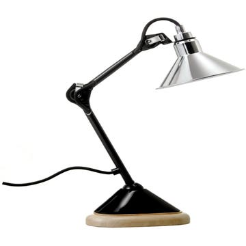 Lampe de bureau N°207 de DCW noir et chrome