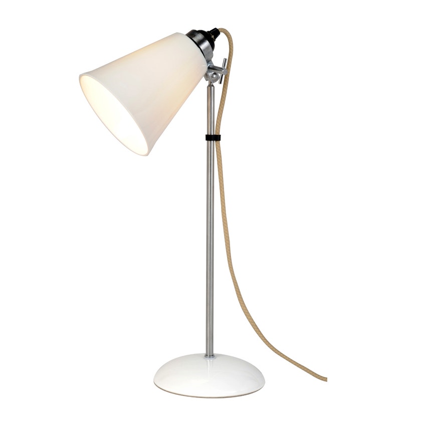 Lampe de table HECTOR MEDIUM FLOWERPOT d'Original BTC, Blanc naturel Lampe de table HECTOR MEDIUM FLOWERPOT d'Original BTC, Blanc naturel
