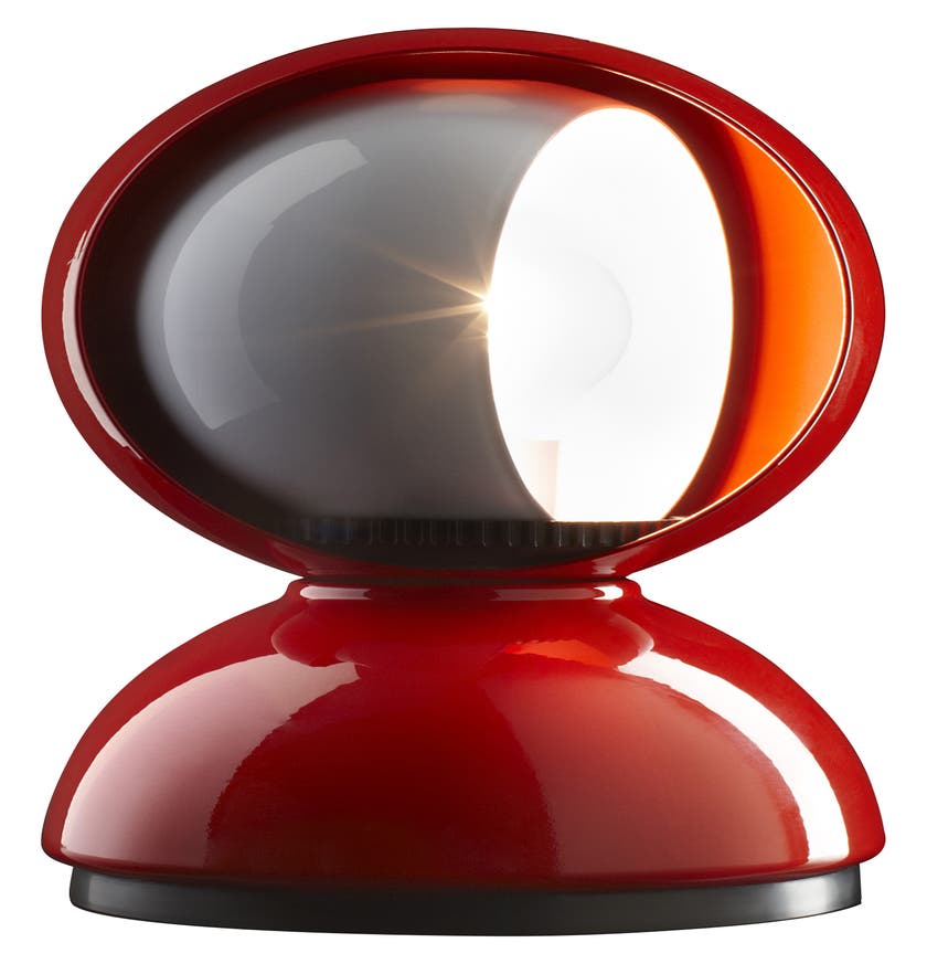 Lampe ECLISSE d'Artemide rouge