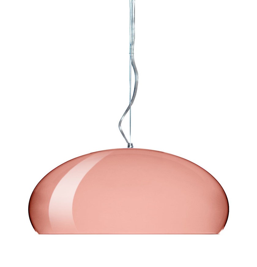 Lampe FL/Y métallisée de Kartell, Médium, Cuivre