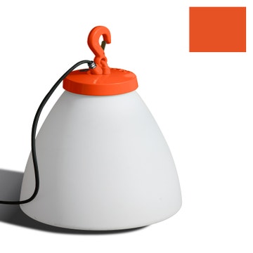 Lampe GRUMO CÔNE bas de Roger Pradier®, Orange