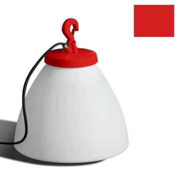 Lampe GRUMO CÔNE bas de Roger Pradier®, Rouge