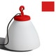 Lampe GRUMO CÔNE bas de Roger Pradier®, Rouge