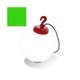 Lampe GRUMO SPHÈRE de Roger Pradier®, Vert pomme