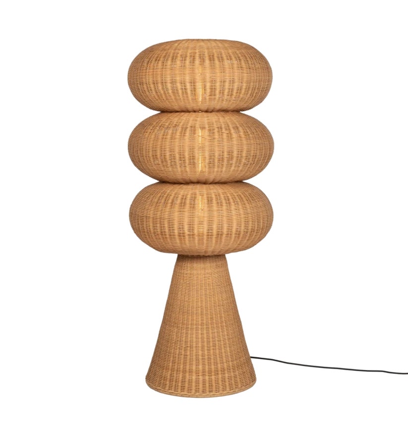 Lampe sur pieds en rotin BILL LARGE Lampe sur pieds en rotin BILL LARGE
