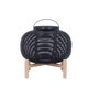 Lanterne solaire TIKA de Vincent Sheppard, Avec base teck, H. 59, Noir