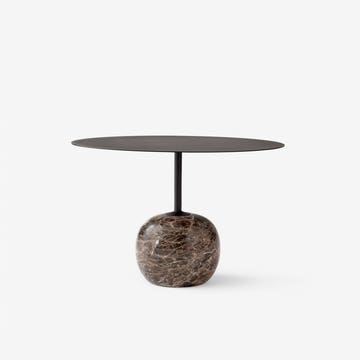 Table d'appoint LATO LN8 de &TRADITION, Warm black & Emparador marble