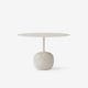 Table d'appoint LATO LN8, Ivory White & Crema Diva Marble