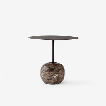Table d'appoint LATO LN9 de &TRADITION, Warm black & Emparador marble
