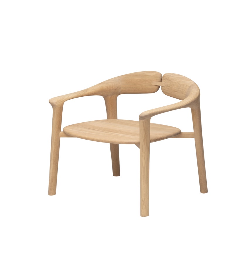Fauteuil LEPIDA de Woak, Chêne huilé