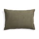 Housse de coussin lin - Olive - lumbar