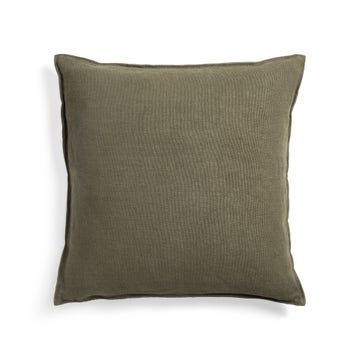 Lin cushion cover - Olive - square