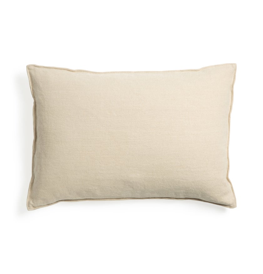 Lin cushion cover - Sand - lumbar
