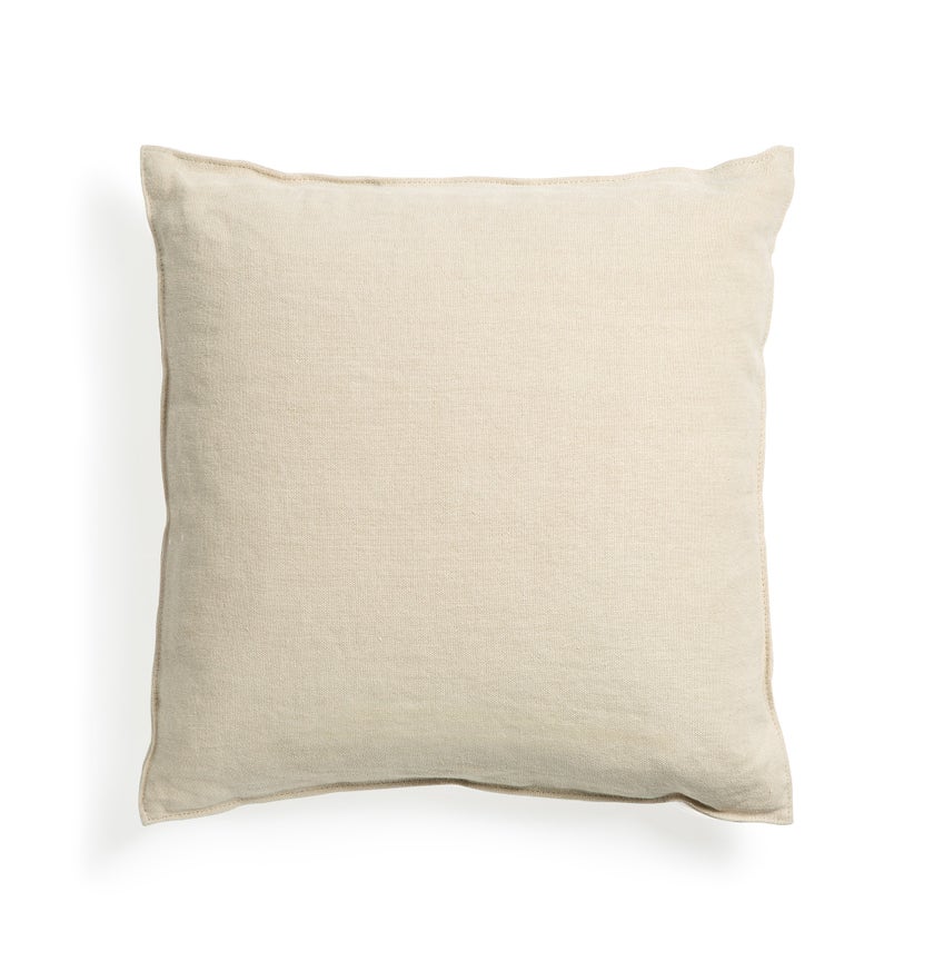 Lin cushion cover - Sand - square