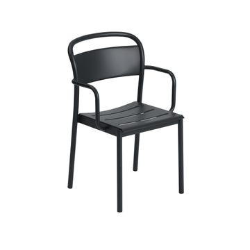 Fauteuil de table LINEAR STEEL de Muuto, Noir