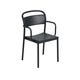 Fauteuil de table LINEAR STEEL, Noir
