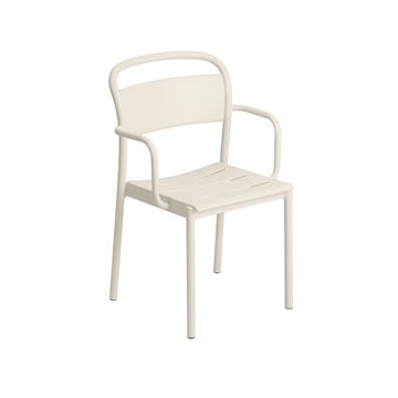 Fauteuil de table LINEAR STEEL de Muuto, Off white
