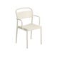 Fauteuil de table LINEAR STEEL, Off white