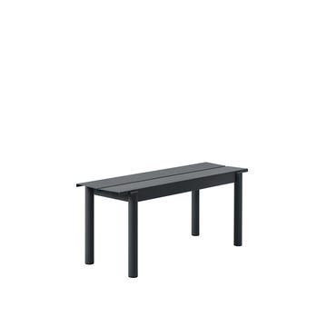 Banc LINEAR STEEL de Muuto, 110 cm, Noir